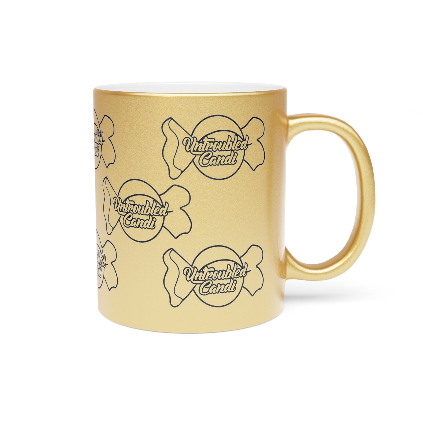 Untroubled Candi Metallic Mug (Silver\Gold)