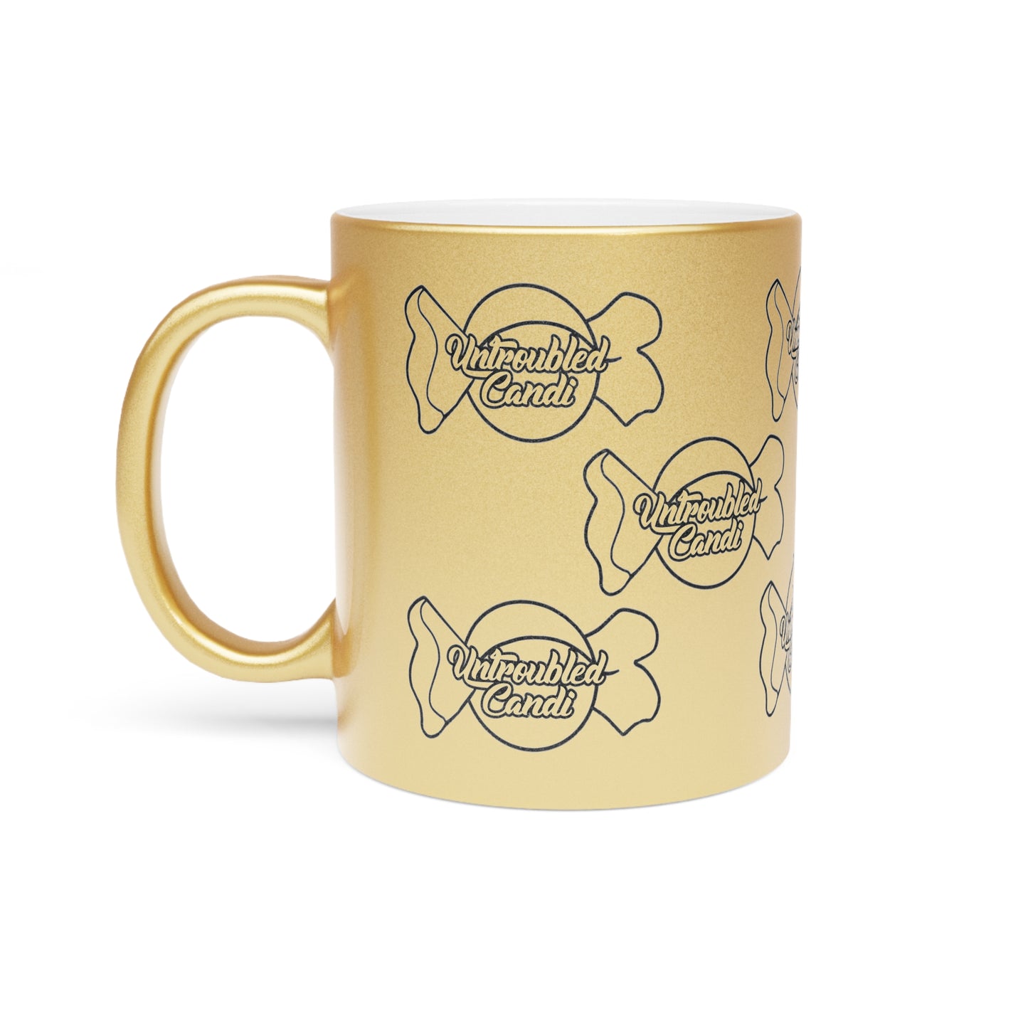 Untroubled Candi Metallic Mug (Silver\Gold)