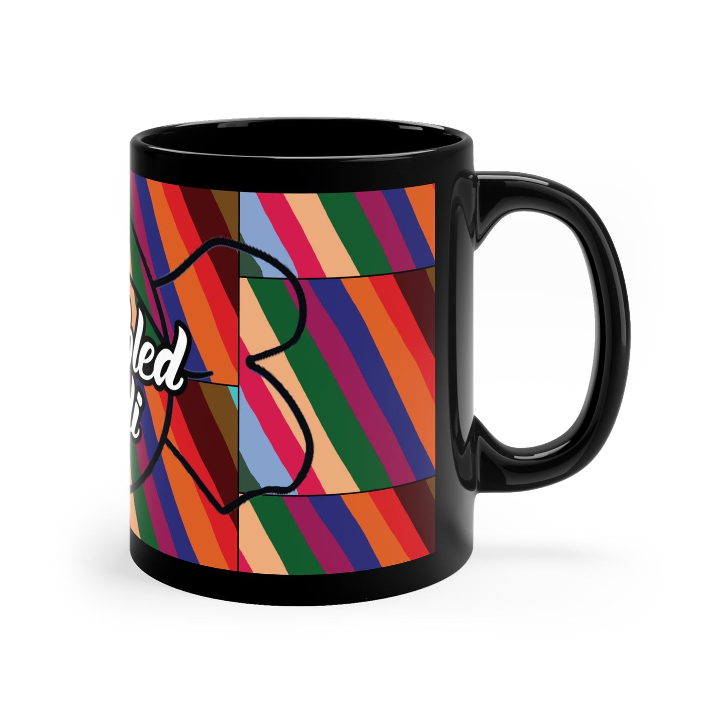 Stripes Coffee Mug by UntroubledCandi, 11oz
