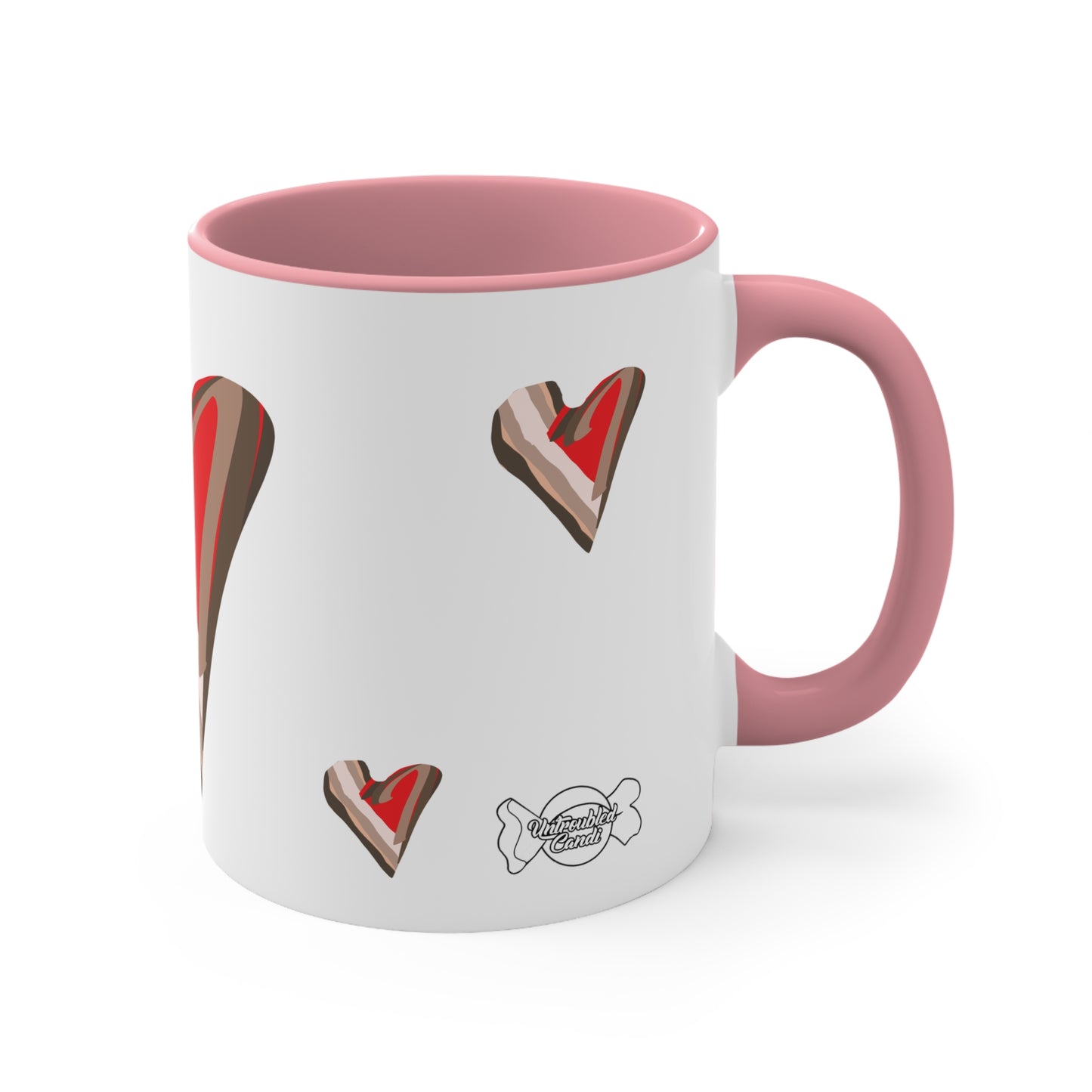 Untroubled Candi Mug, 11oz. All Love, Pink