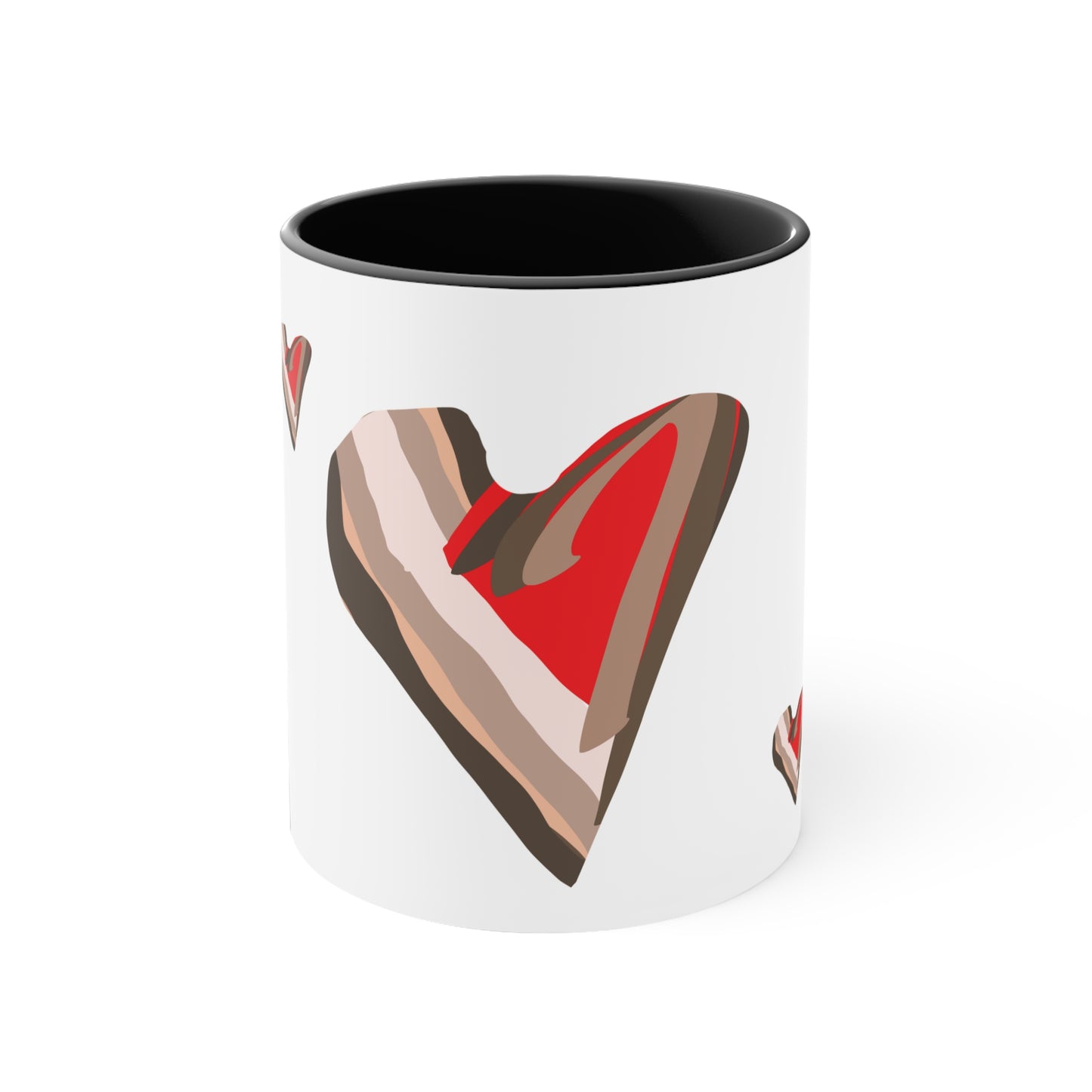 Untroubled Candi Mug, 11oz. All Love, Black