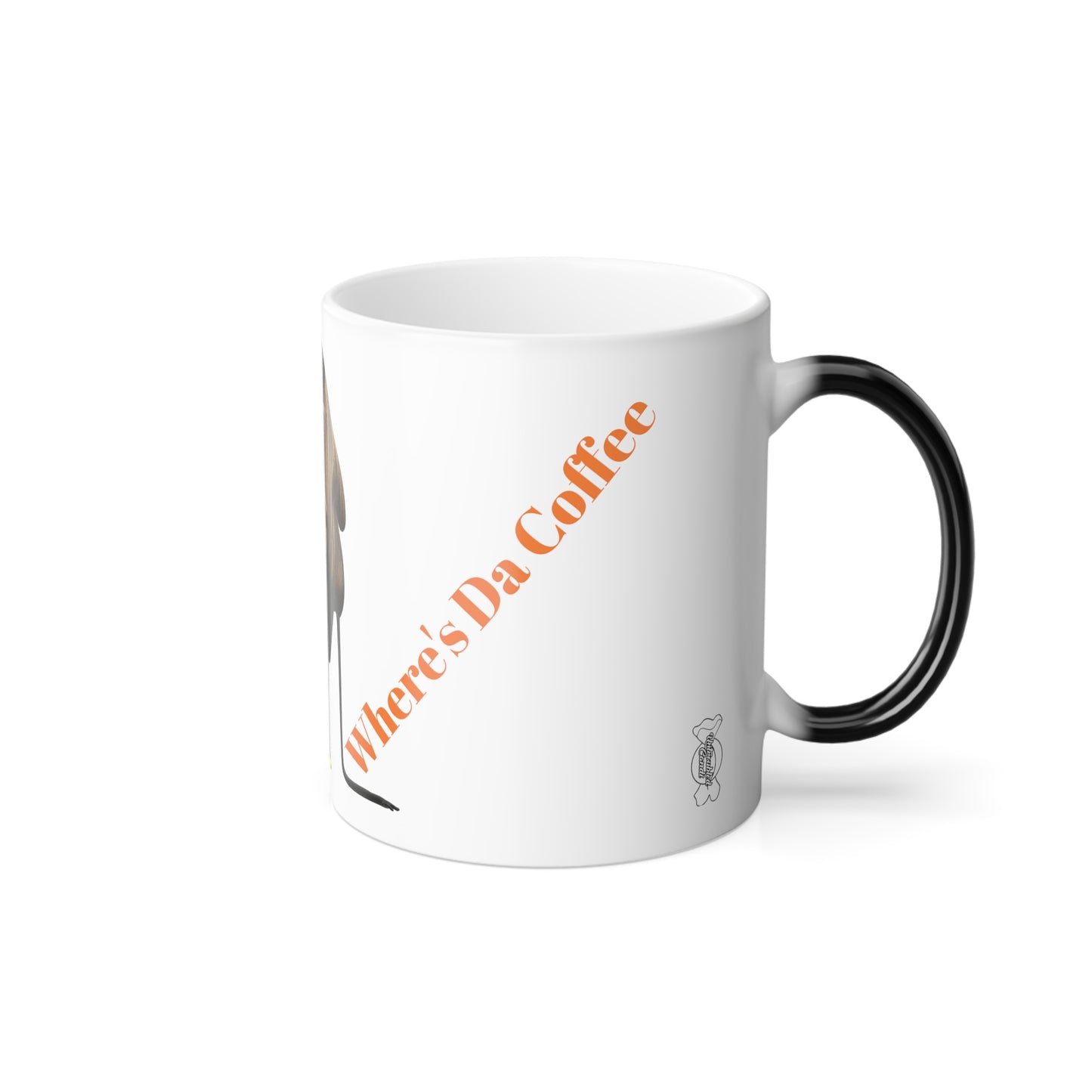 Untroubled Candi "Where's Da Coffee" Color Morphing Mug, 11oz