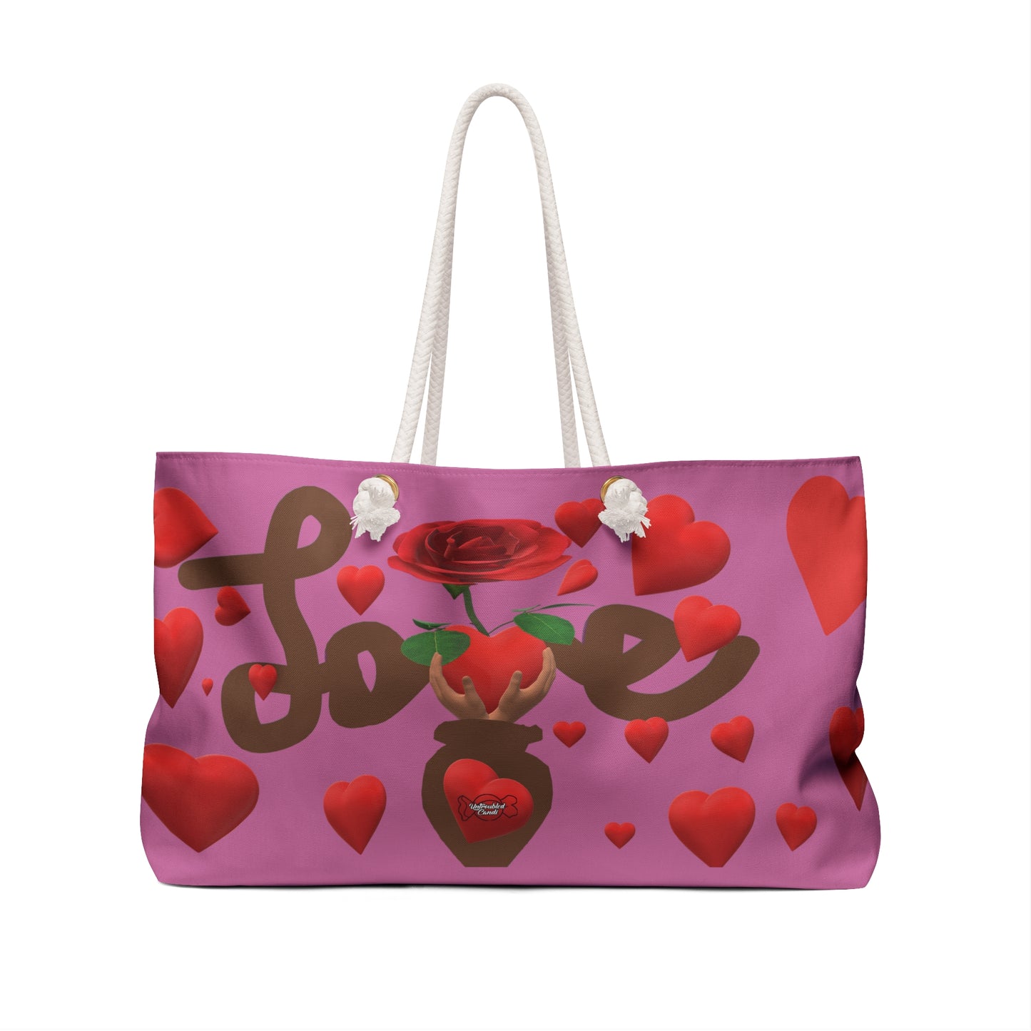 Untroubled Candi "Grow Love Strawberry" Weekender Bag