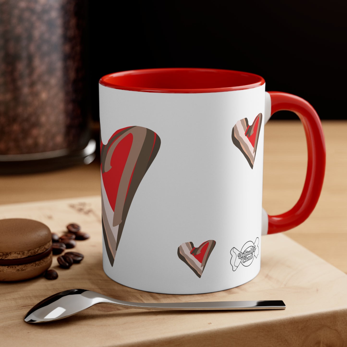 Untroubled Candi Mug, 11oz. All Love, Black
