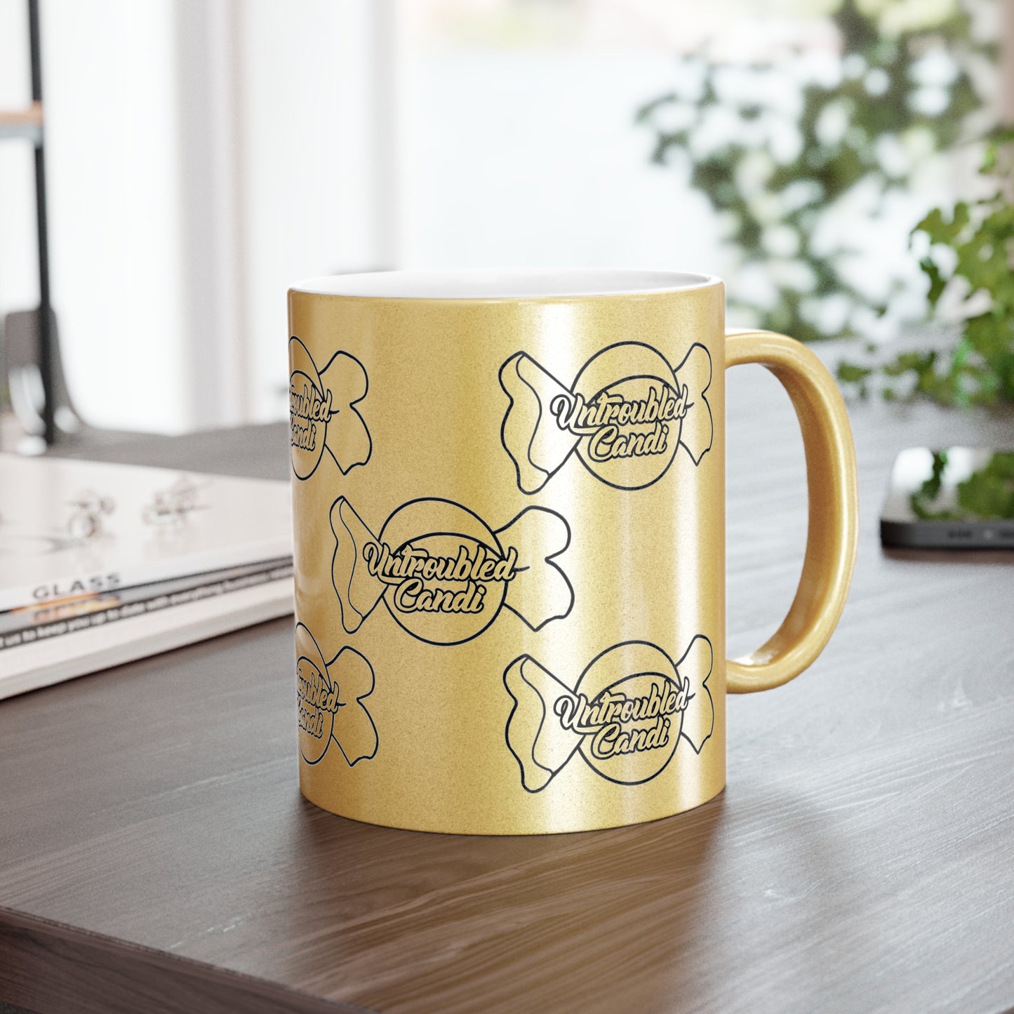 Untroubled Candi Metallic Mug (Silver\Gold)