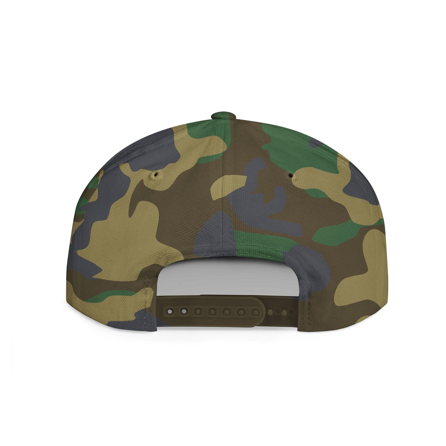 Untroubled Candi #1GOD"_Flat Bill Snapback-Gray Thread