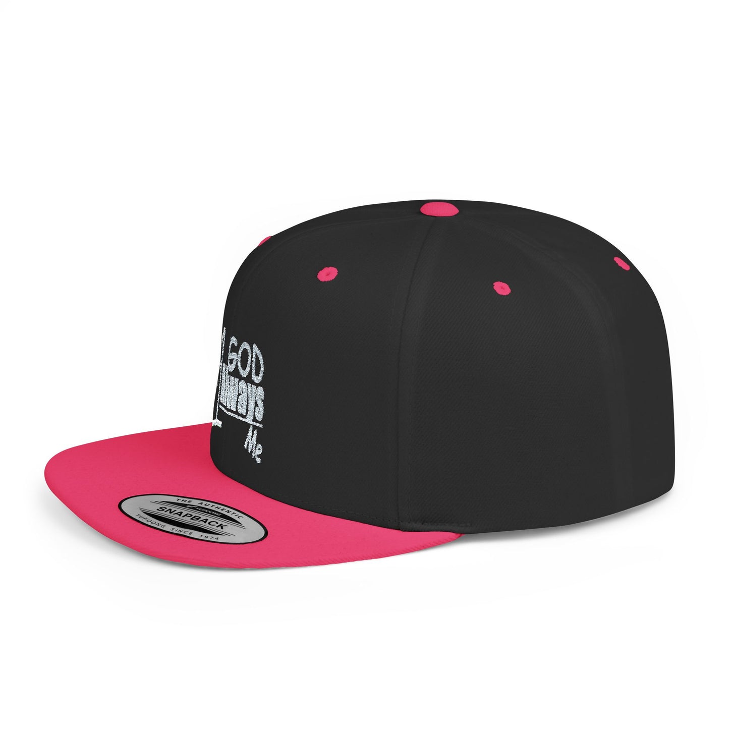 Untroubled Candi #1GOD"_Flat Bill Snapback-Gray Thread