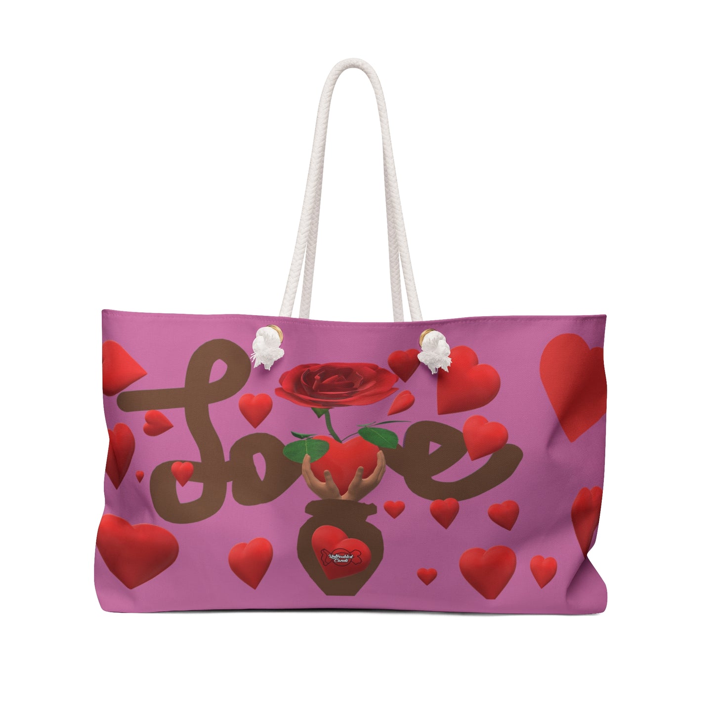 Untroubled Candi "Grow Love Strawberry" Weekender Bag