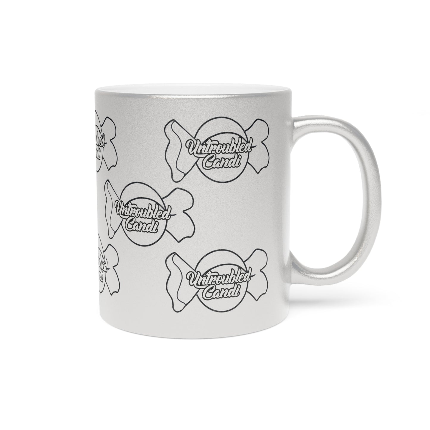 Untroubled Candi Metallic Mug (Silver\Gold)