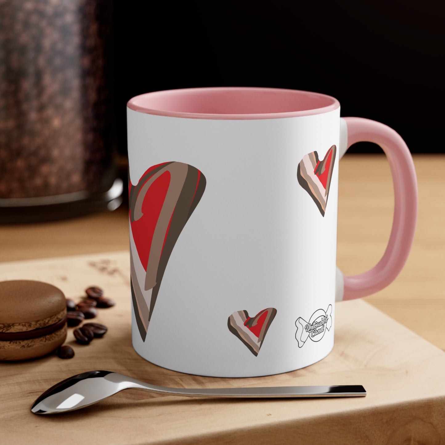 Untroubled Candi Mug, 11oz. All Love, Pink