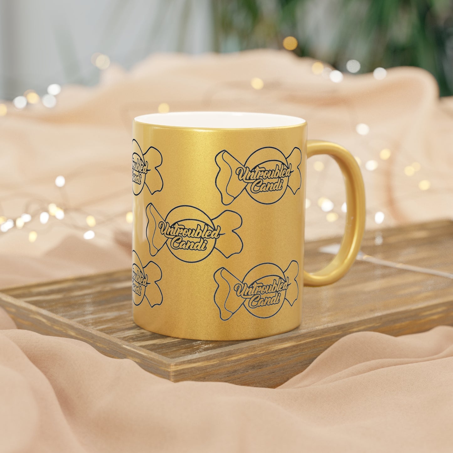 Untroubled Candi Metallic Mug (Silver\Gold)