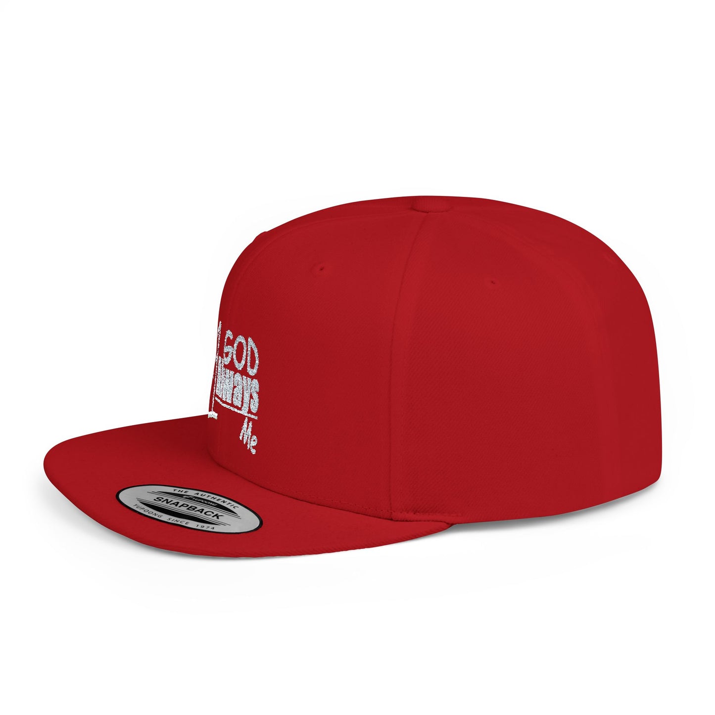 Untroubled Candi #1GOD"_Flat Bill Snapback-Gray Thread