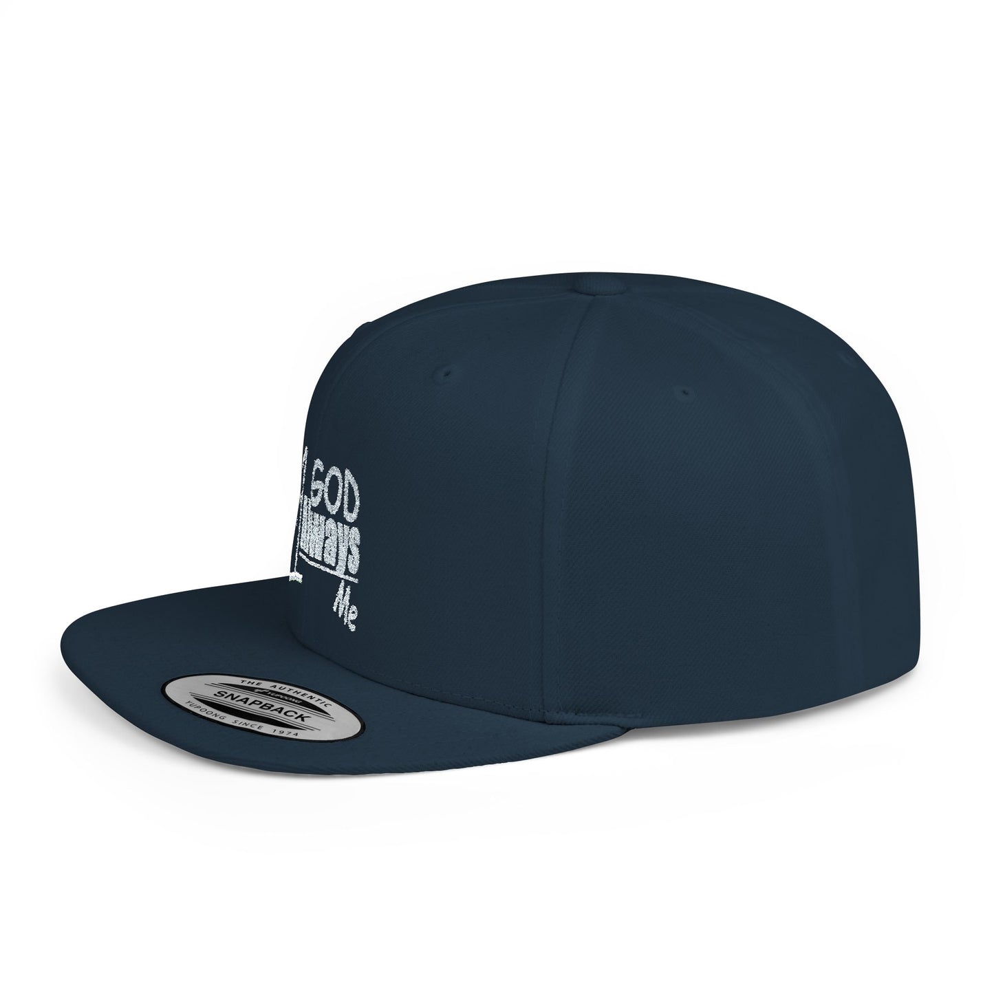 Untroubled Candi #1GOD"_Flat Bill Snapback-Gray Thread