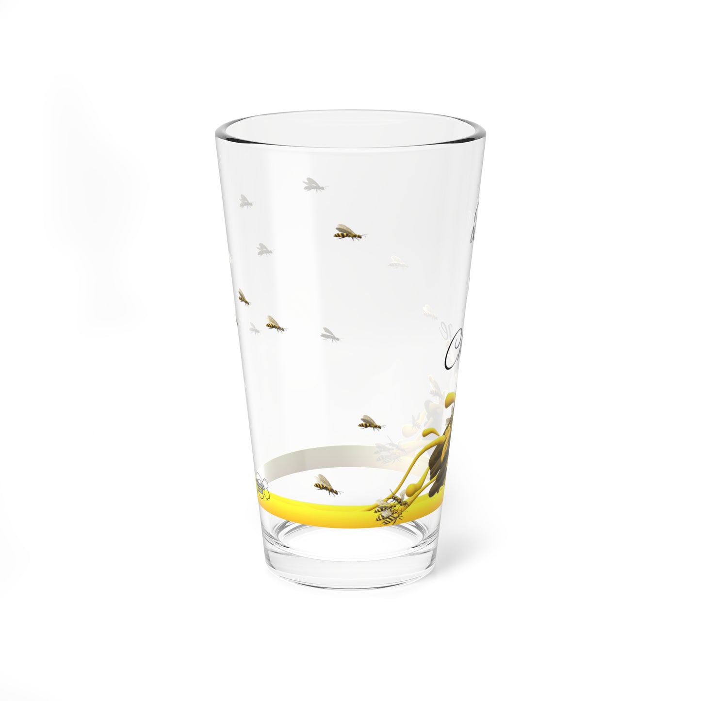 Untroubled Candi "Bee a Change" Mixing Glass, 16oz