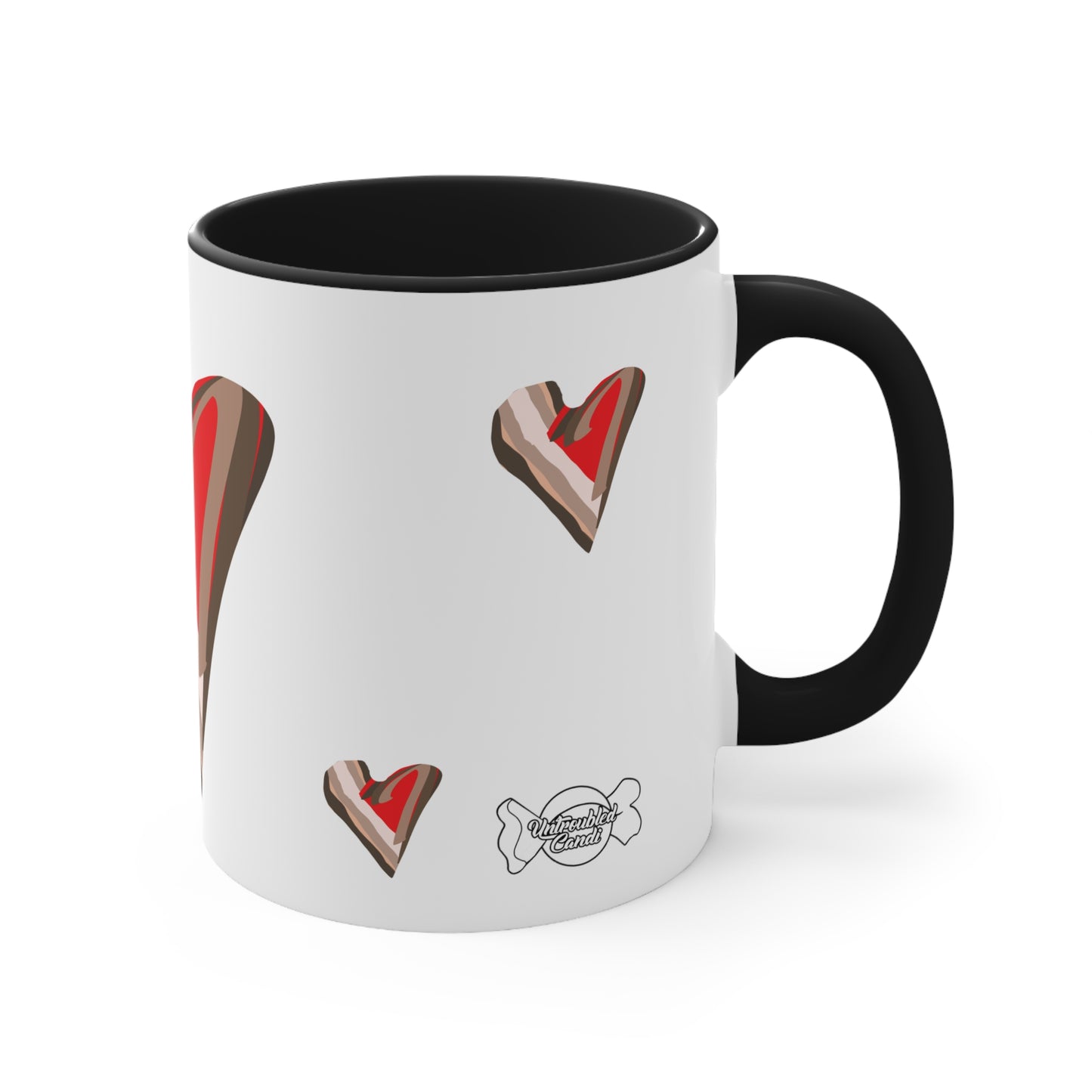 Untroubled Candi Mug, 11oz. All Love, Black