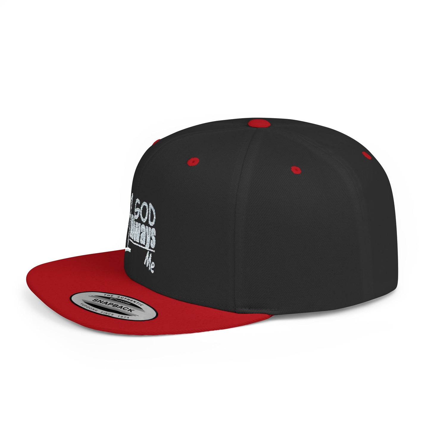 Untroubled Candi #1GOD"_Flat Bill Snapback-Gray Thread