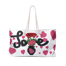 Load image into Gallery viewer, Untroubled Candi &quot;Grow Love Pink&quot; Weekender Bag
