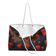 Load image into Gallery viewer, Untroubled Candi &quot;Grow Love Black&quot; Weekender Bag
