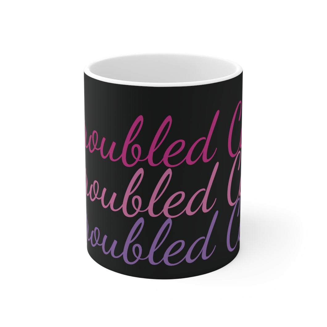 Untroubled Candi- Pink and Black Mug 11oz