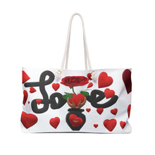 Load image into Gallery viewer, Untroubled Candi &quot;Grow Love&quot; Weekender Bag
