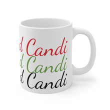 Load image into Gallery viewer, Untroubled Candi- Red, Yellow, and Green Mug 11oz

