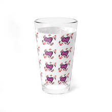 Load image into Gallery viewer, Untroubled Candi_ &quot;ALotta Hearts&quot; Mixing Glass, 16oz
